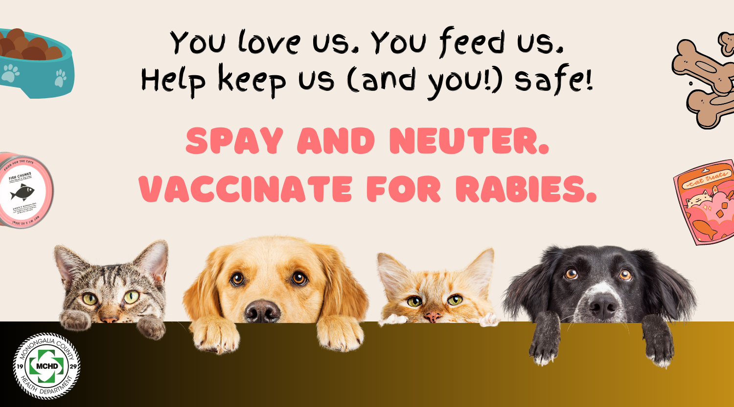 Fight rabies! Spay, neuter and vaccinate.
